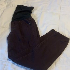 Over the belly maternity pants